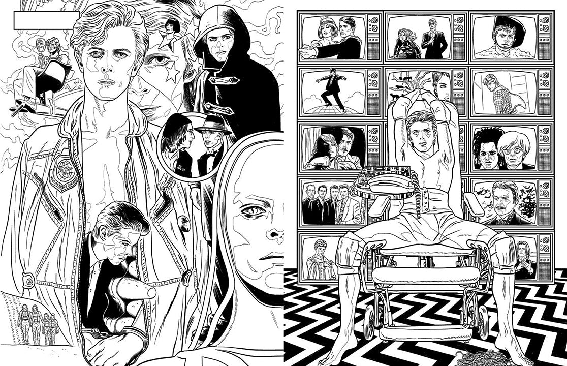 Bowie: A Michael Allred Coloring Book Softcover Book
