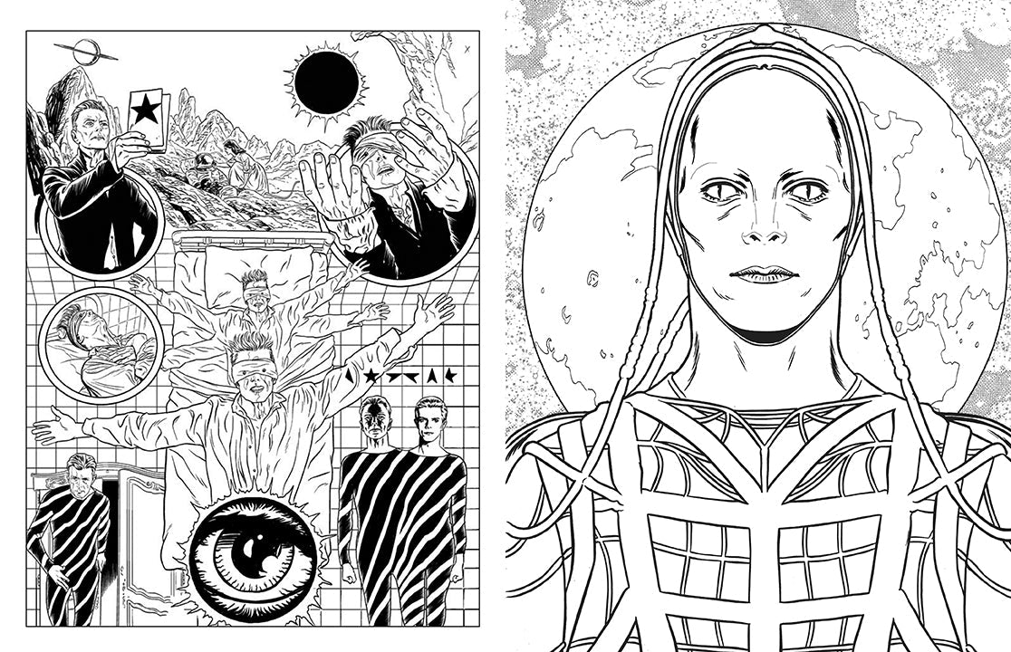Bowie: A Michael Allred Coloring Book Softcover Book