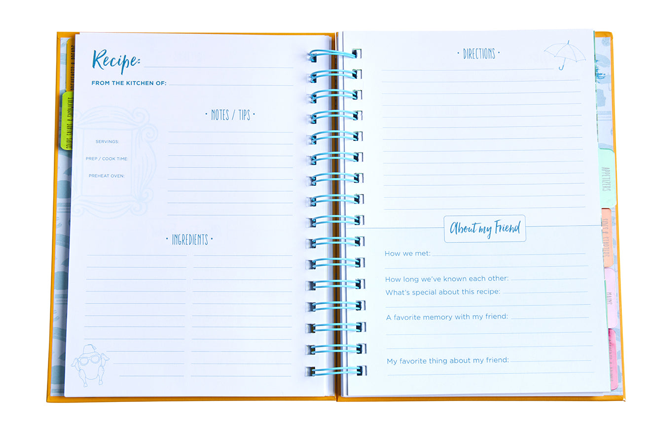Friends: The Official Recipe Journal Hardcover Book