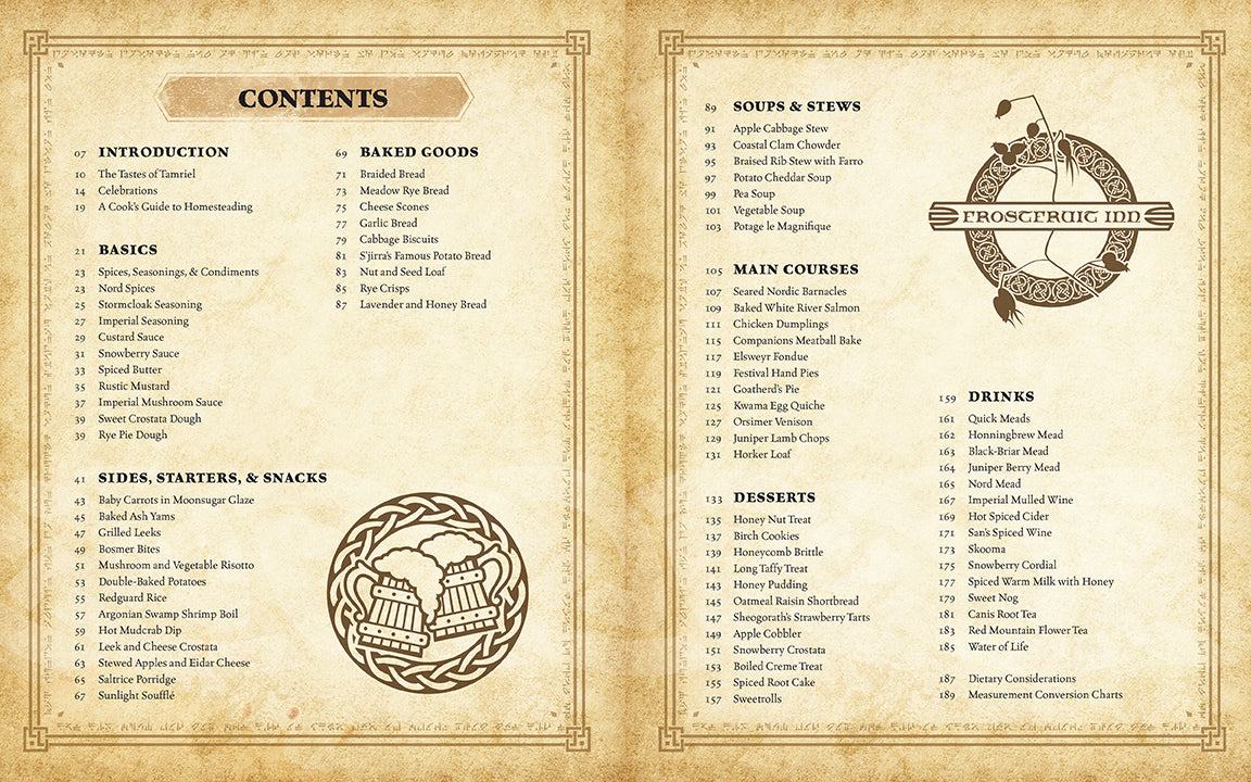 The Elder Scrolls: The Official Cookbook Gift Set Hardcover Book