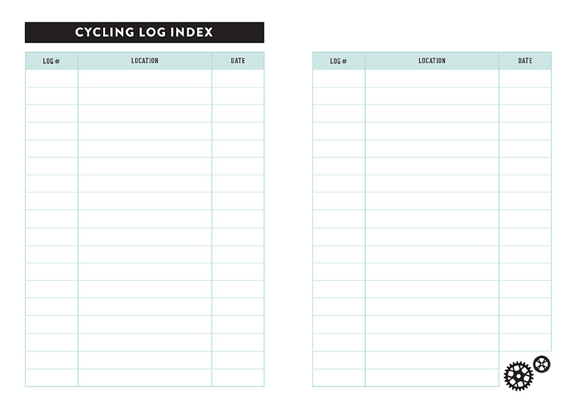 The Cyclist's Journal Flexibound Book
