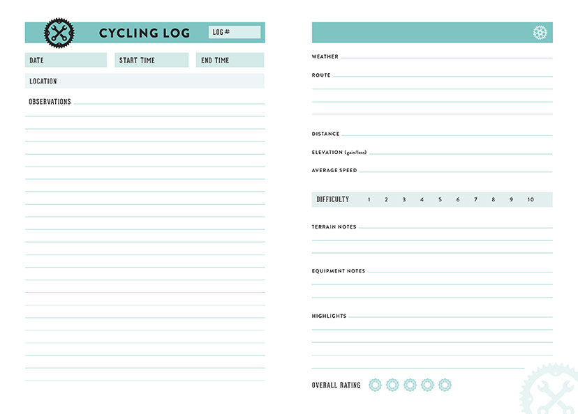 The Cyclist's Journal Flexibound Book