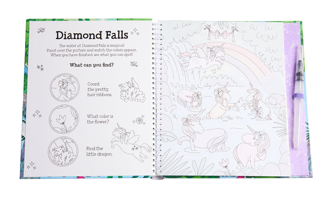 Magical Water Painting: Unicorns Softcover Book