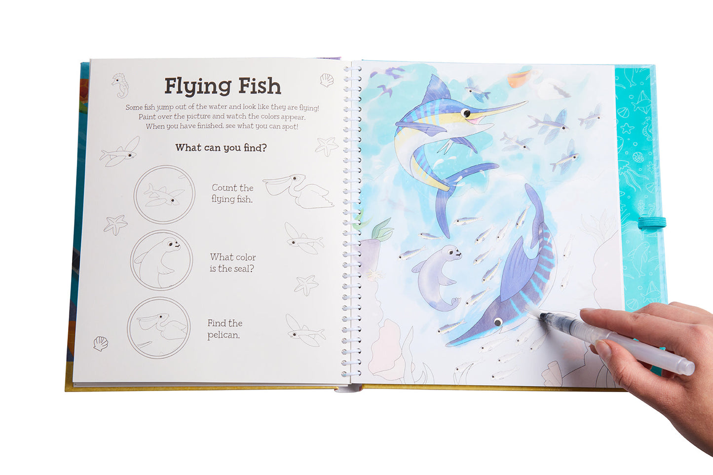 Magical Water Painting: Under the Sea Softcover Book