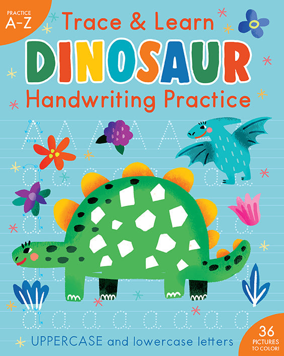 Trace & Learn Handwriting Practice: Dinosaur Softcover Book