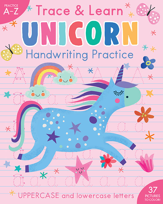 Trace & Learn Handwriting Practice: Unicorn Softcover Book