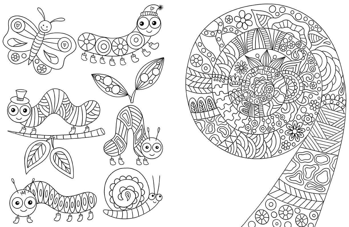 Mindful Coloring for Kids Softcover Book