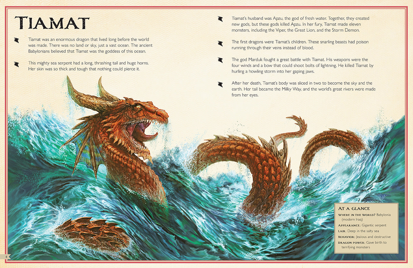 The Magnificent Book of Dragons Hardcover Book