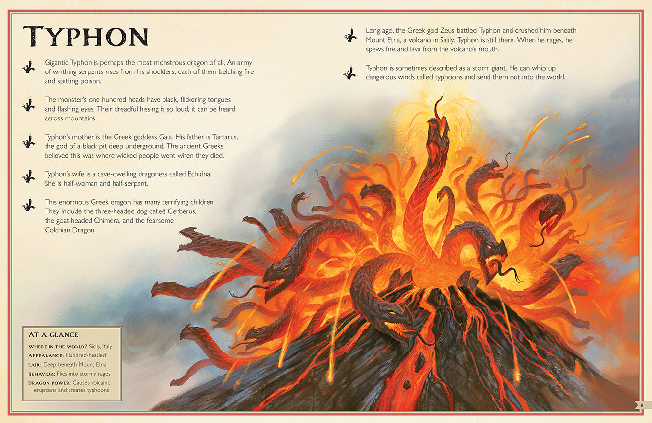 The Magnificent Book of Dragons Hardcover Book