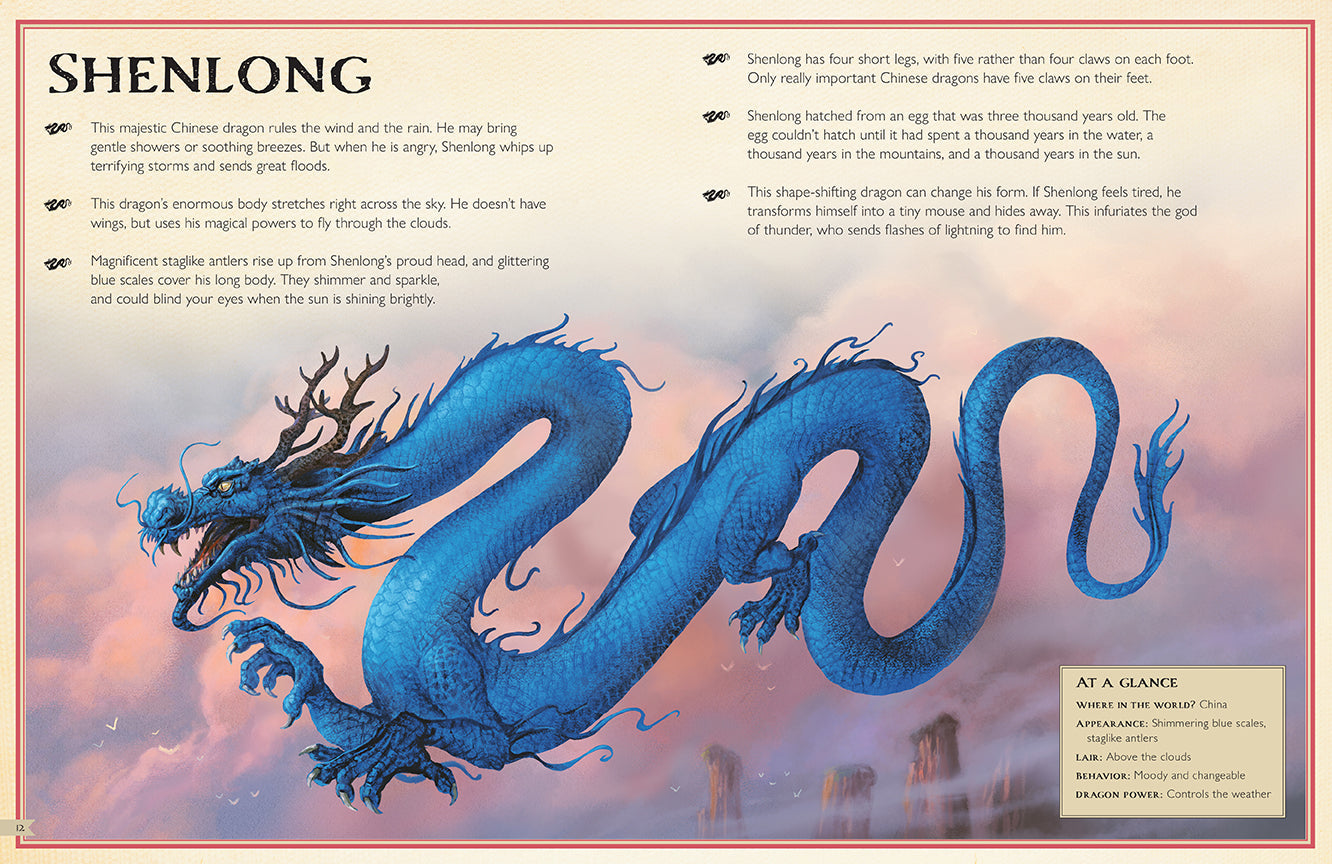 The Magnificent Book of Dragons Hardcover Book