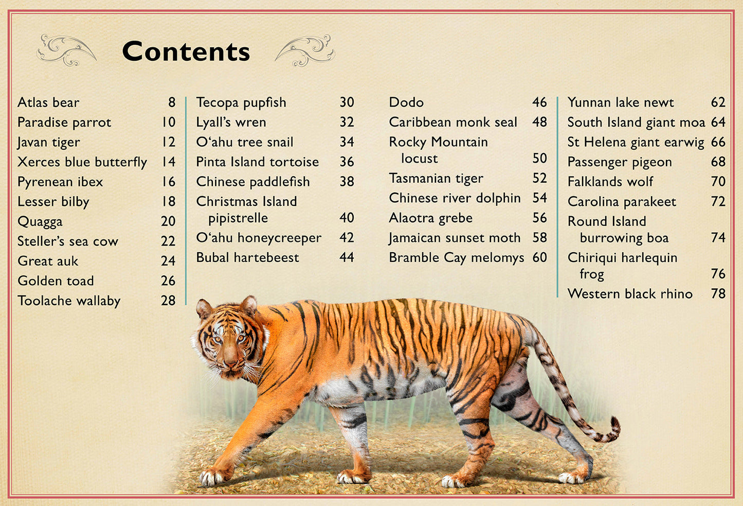 The Magnificent Book of Extinct Animals Hardcover Book