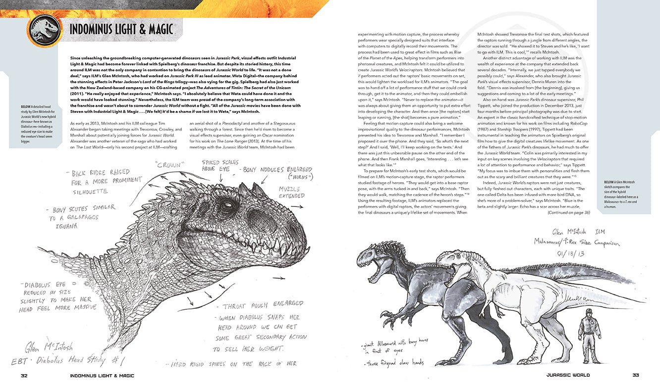 Jurassic World: The Ultimate Visual History Hardcover Book