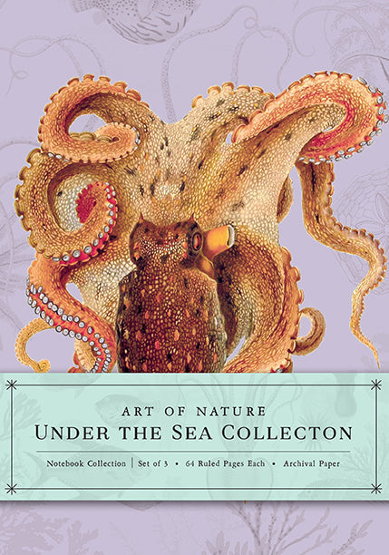 Art of Nature: Under the Sea Sewn Notebook Collection (Set of 3) Softcover Book