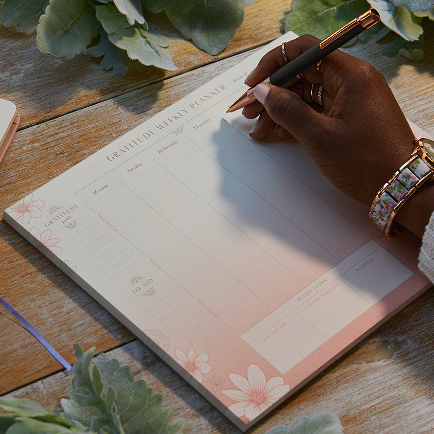 Gratitude Weekly Planner Notepad