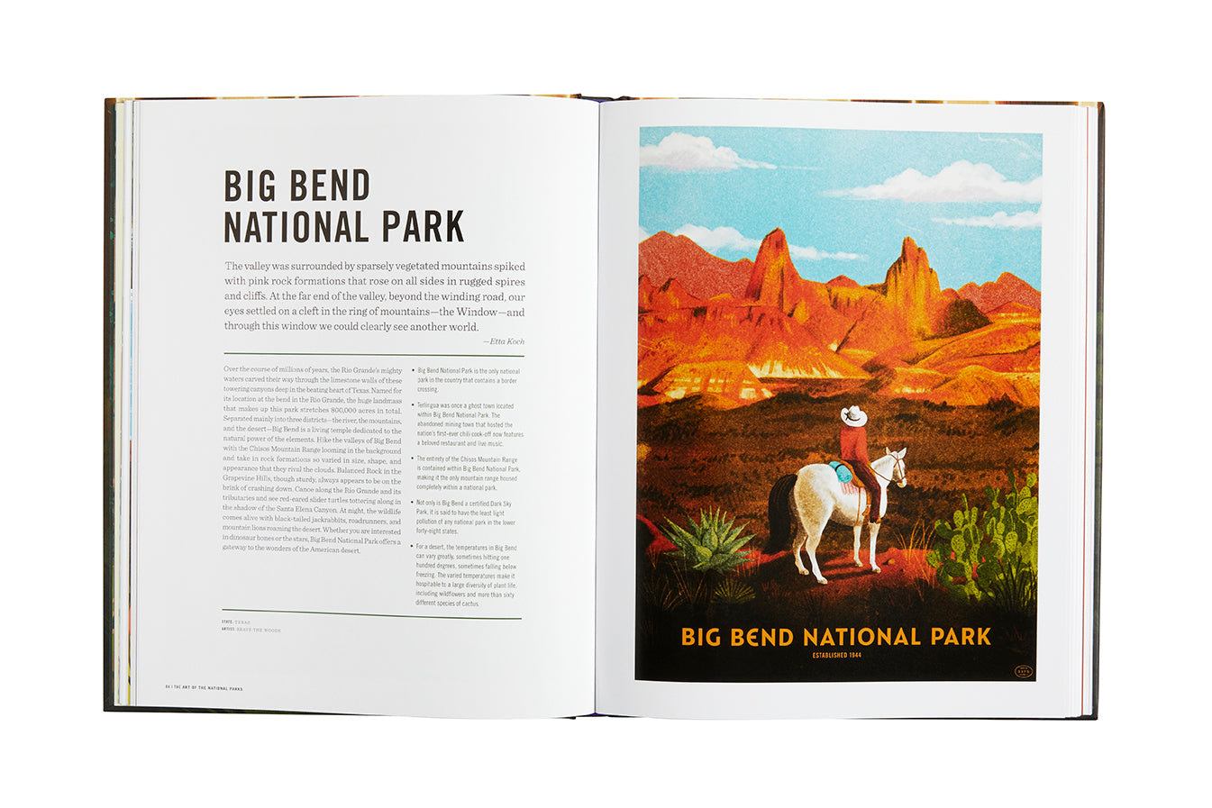The Art of the National Parks Hardcover Book