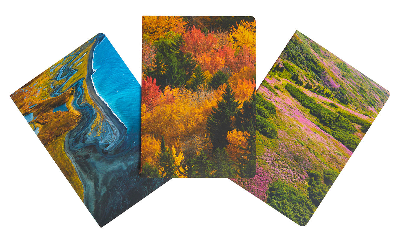 Refuge Sewn Notebook Collection (Set of 3) Softcover Book