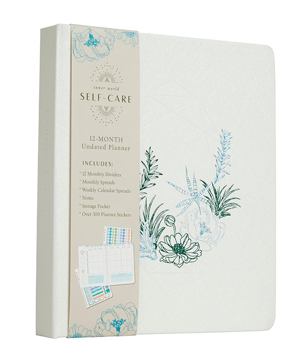 Self-Care 12-Month Undated Planner Hardcover Book