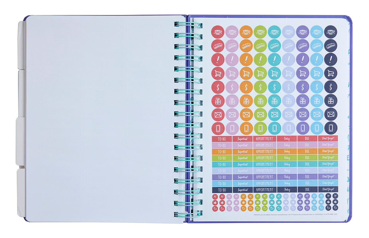 Friends: 12-Month Undated Planner Hardcover Book