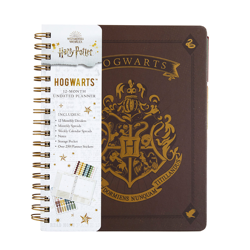 Harry Potter: Hogwarts 12-Month Undated Planner Hardcover Book