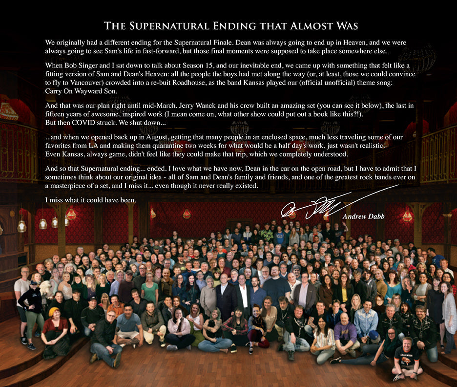 Supernatural 15 Seasons: The Crew Member's Souvenir Hardcover Book
