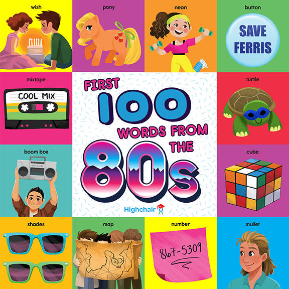 First 100 Words From the 80s Hardcover Book