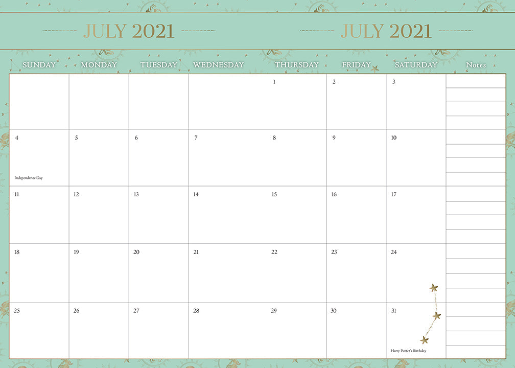 Harry Potter 2021-2022 Academic Year Planner Hardcover Book