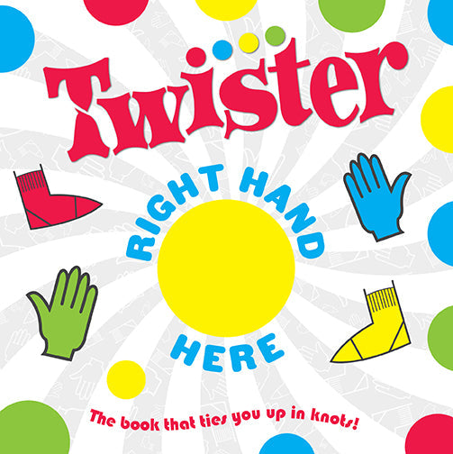 Hasbro Twister: Right Hand Here Hardcover Book