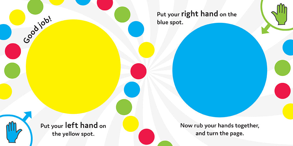 Hasbro Twister: Right Hand Here Hardcover Book