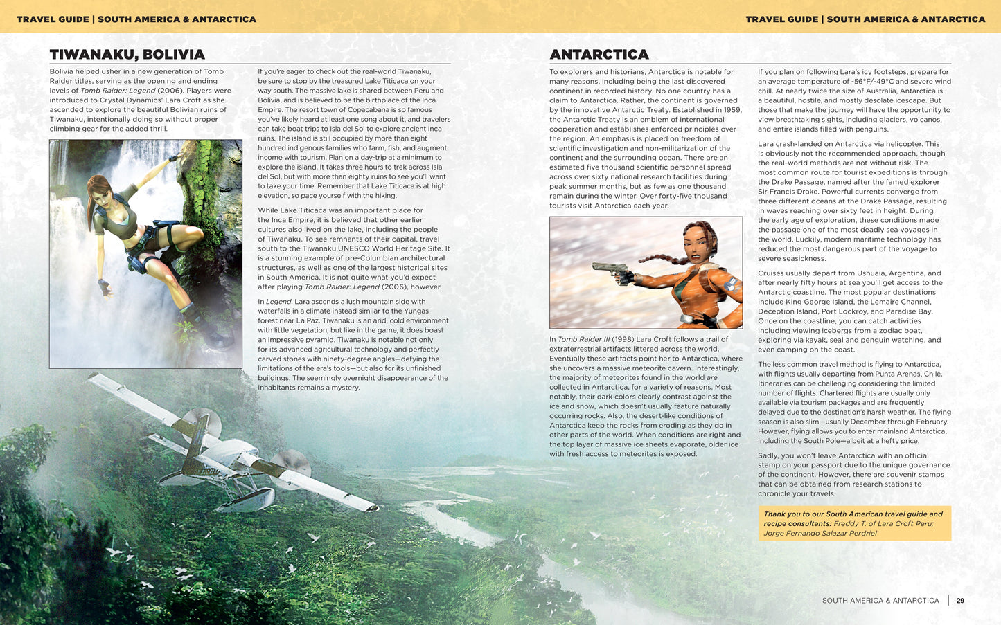 Tomb Raider: The Official Cookbook and Travel Guide Hardcover Book