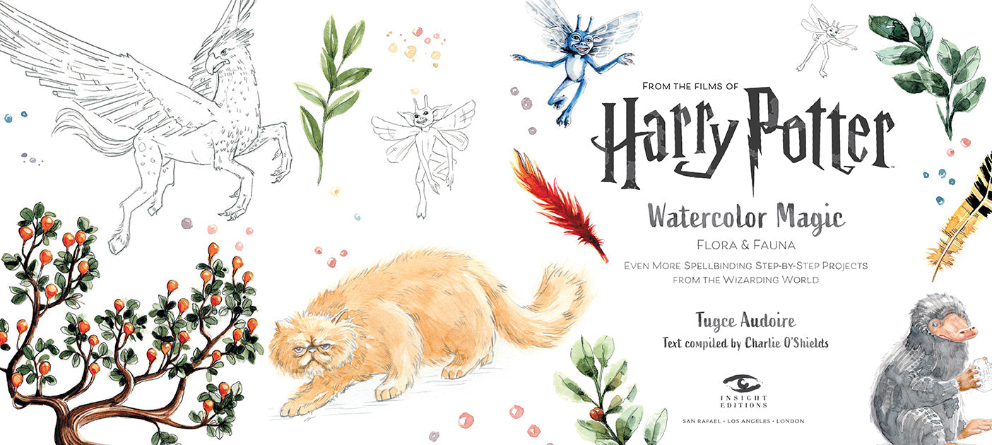 Harry Potter: Watercolor Magic: Flora & Fauna Hardcover Book