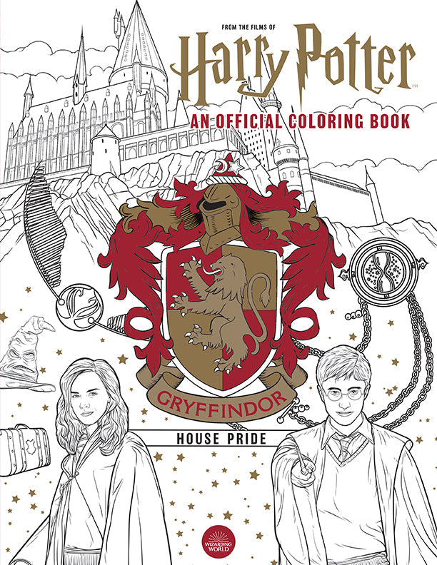 Harry Potter: Gryffindor House Pride: The Official Coloring Book Softcover Book