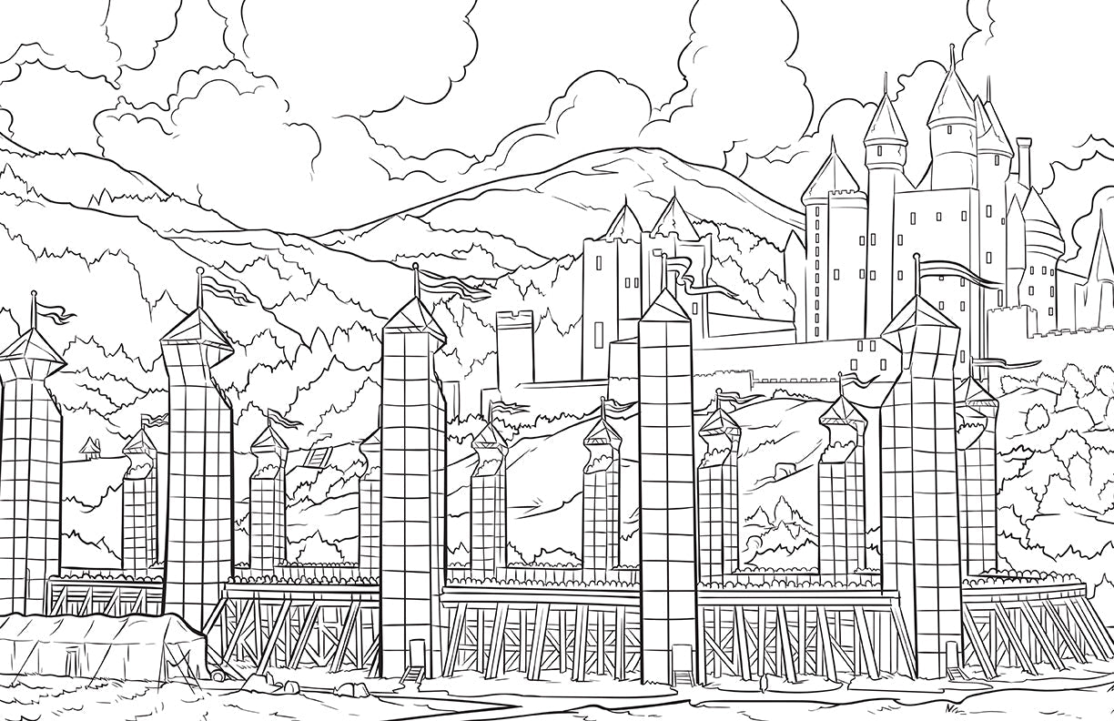 Harry Potter: Gryffindor House Pride: The Official Coloring Book Softcover Book