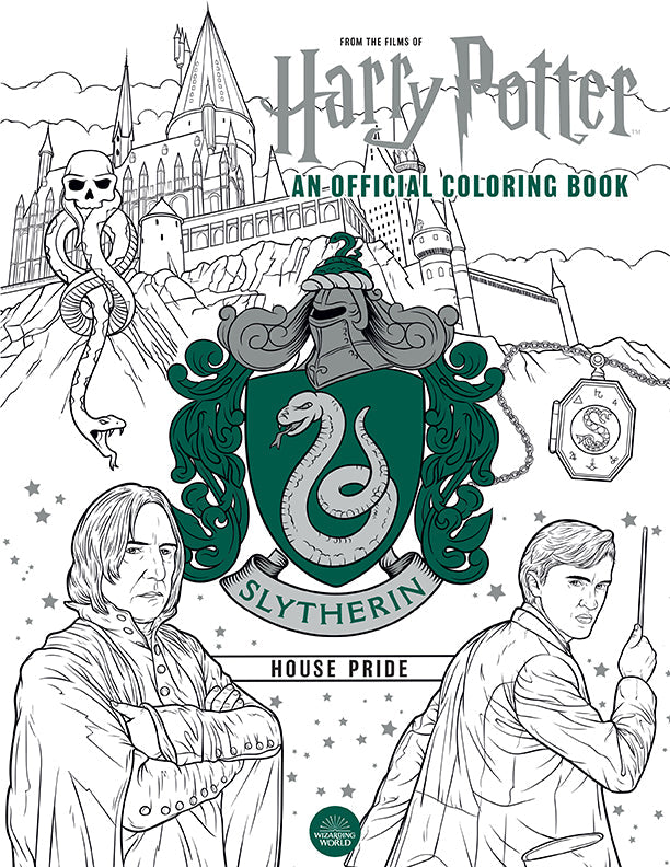 Harry Potter: Slytherin House Pride: The Official Coloring Book Softcover Book