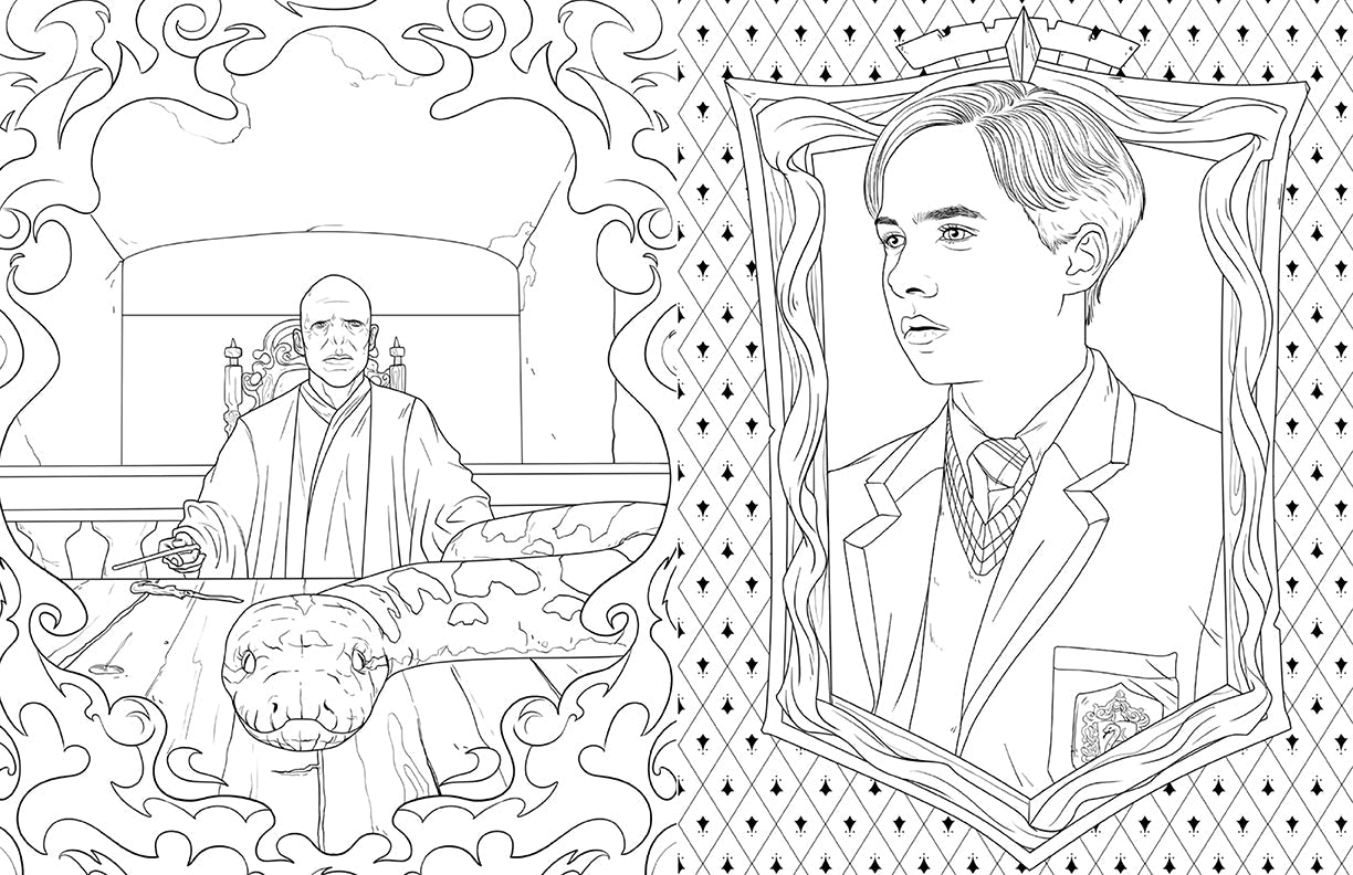 Harry Potter: Slytherin House Pride: The Official Coloring Book Softcover Book