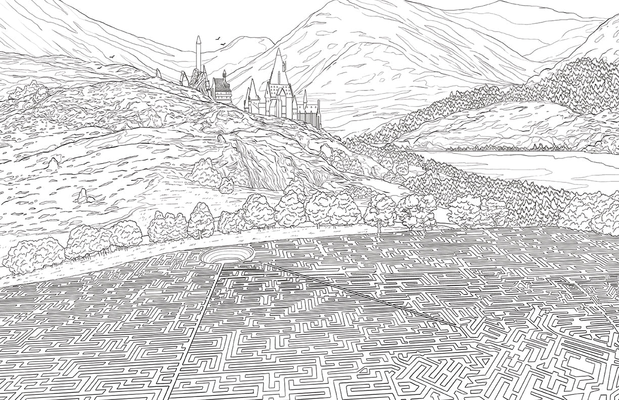 Harry Potter: Hufflepuff House Pride: The Official Coloring Book Softcover Book
