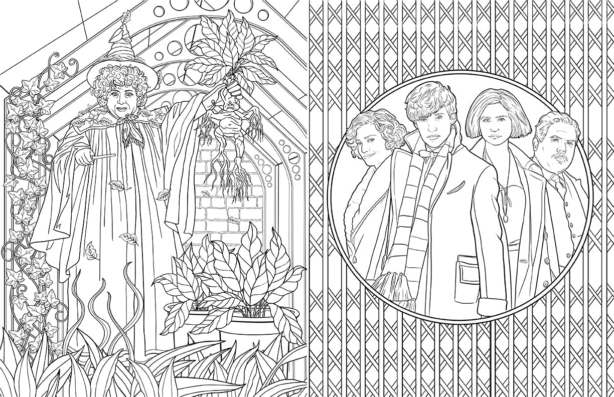 Harry Potter: Hufflepuff House Pride: The Official Coloring Book Softcover Book