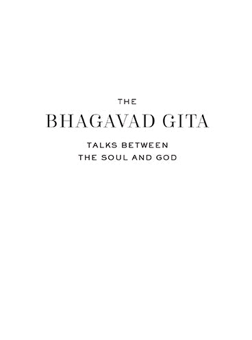 The Bhagavad Gita Softcover Book