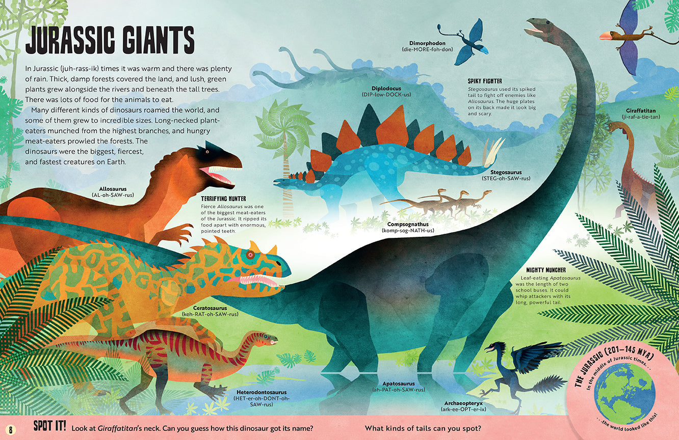 My First Dinosaur Atlas Hardcover Book
