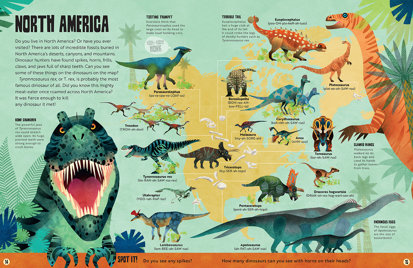My First Dinosaur Atlas Hardcover Book