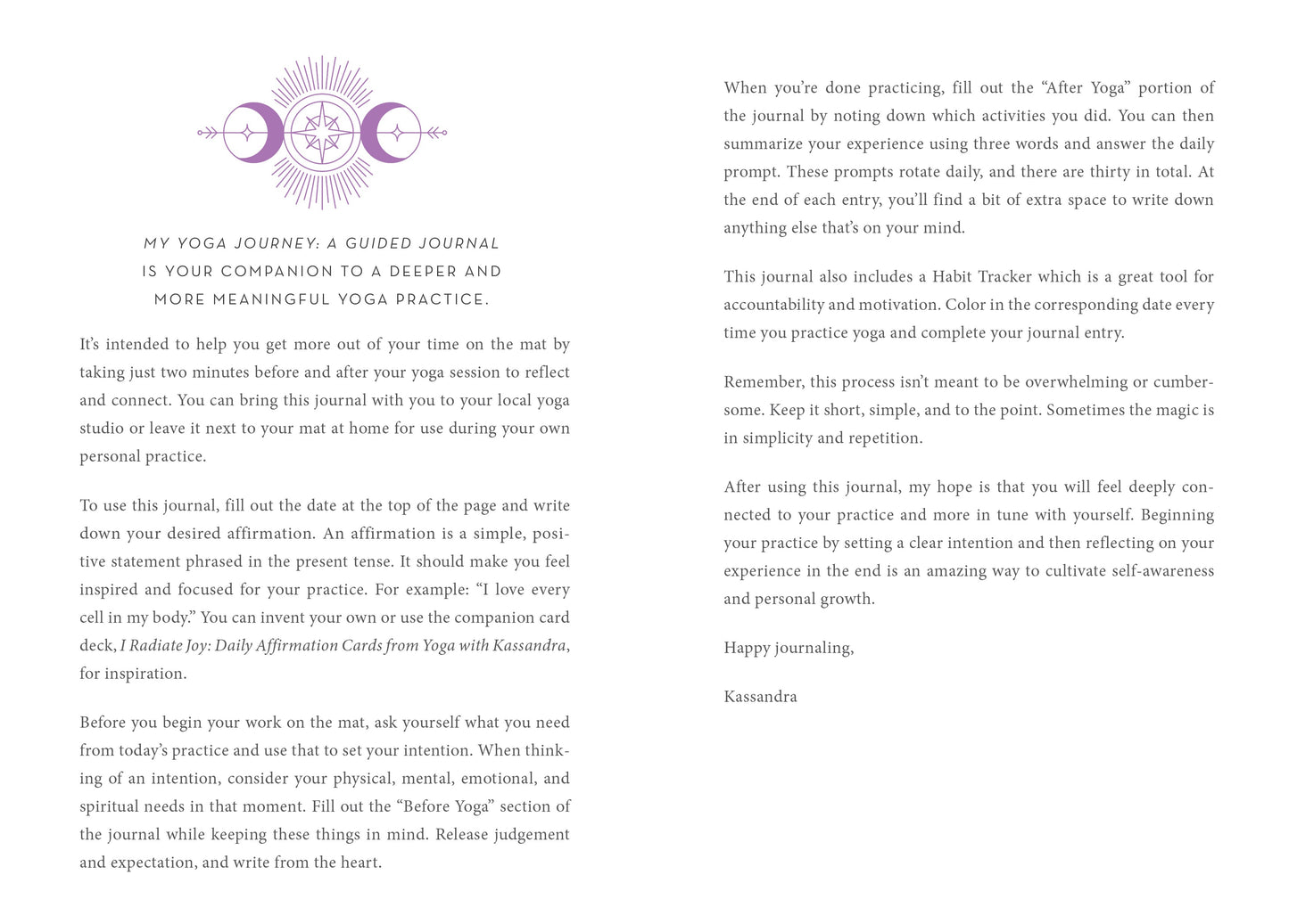 My Yoga Journey Softcover Book