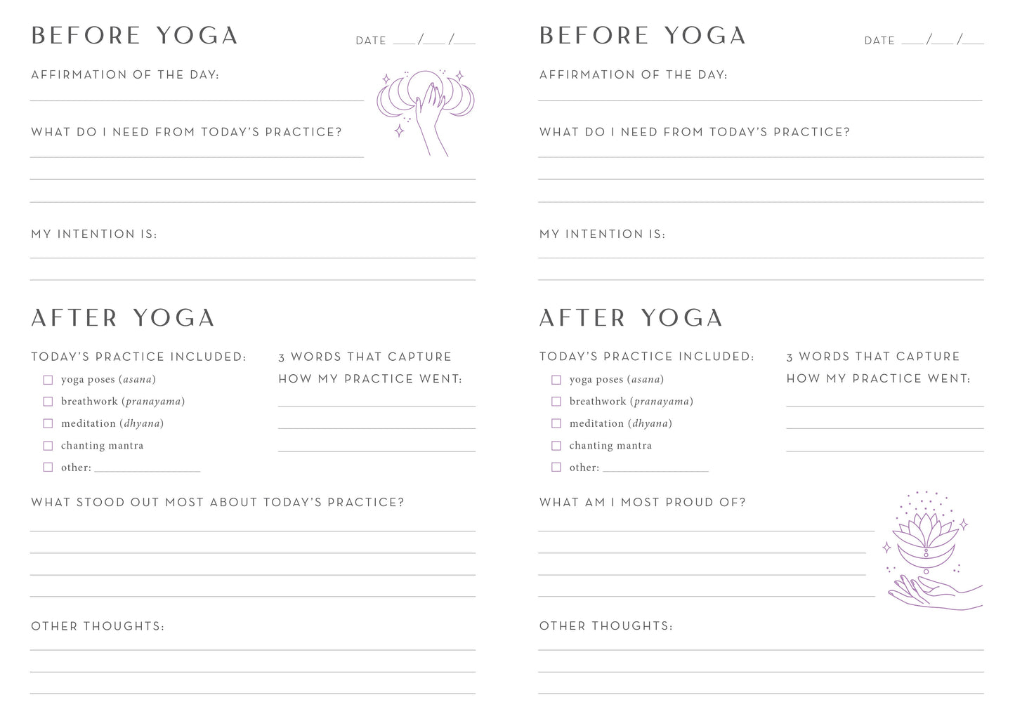 My Yoga Journey Softcover Book