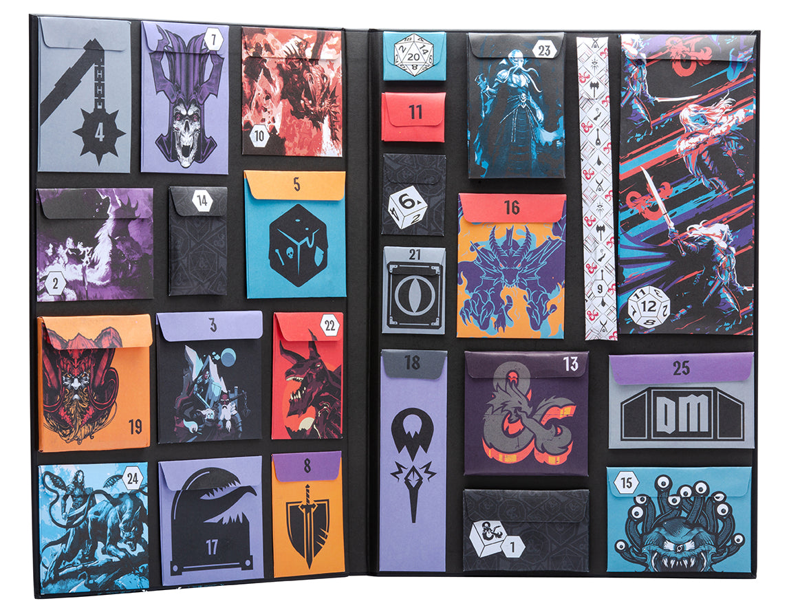 Dungeons & Dragons: The Official Countdown Gift Calendar Hardcover Book