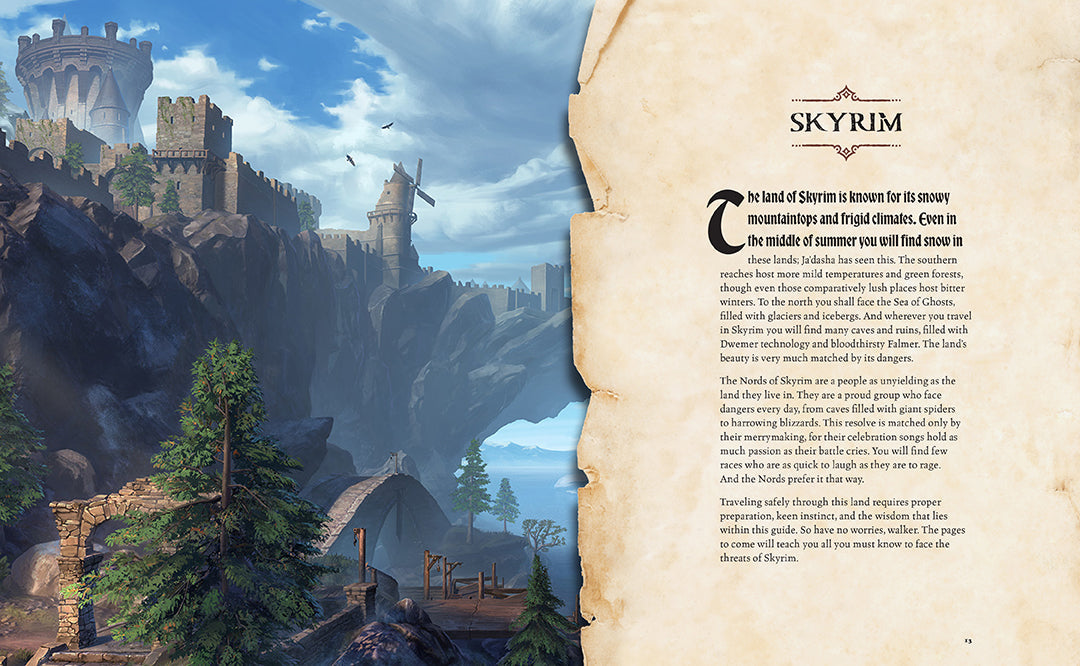 The Elder Scrolls: The Official Survival Guide to Tamriel Hardcover Book