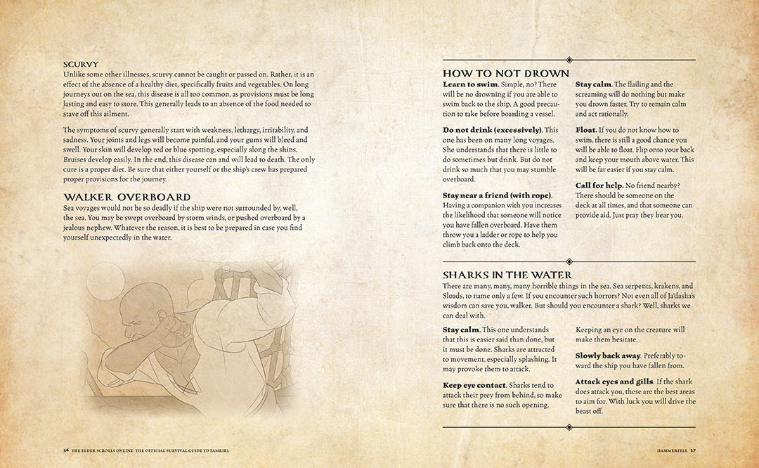 The Elder Scrolls: The Official Survival Guide to Tamriel Hardcover Book