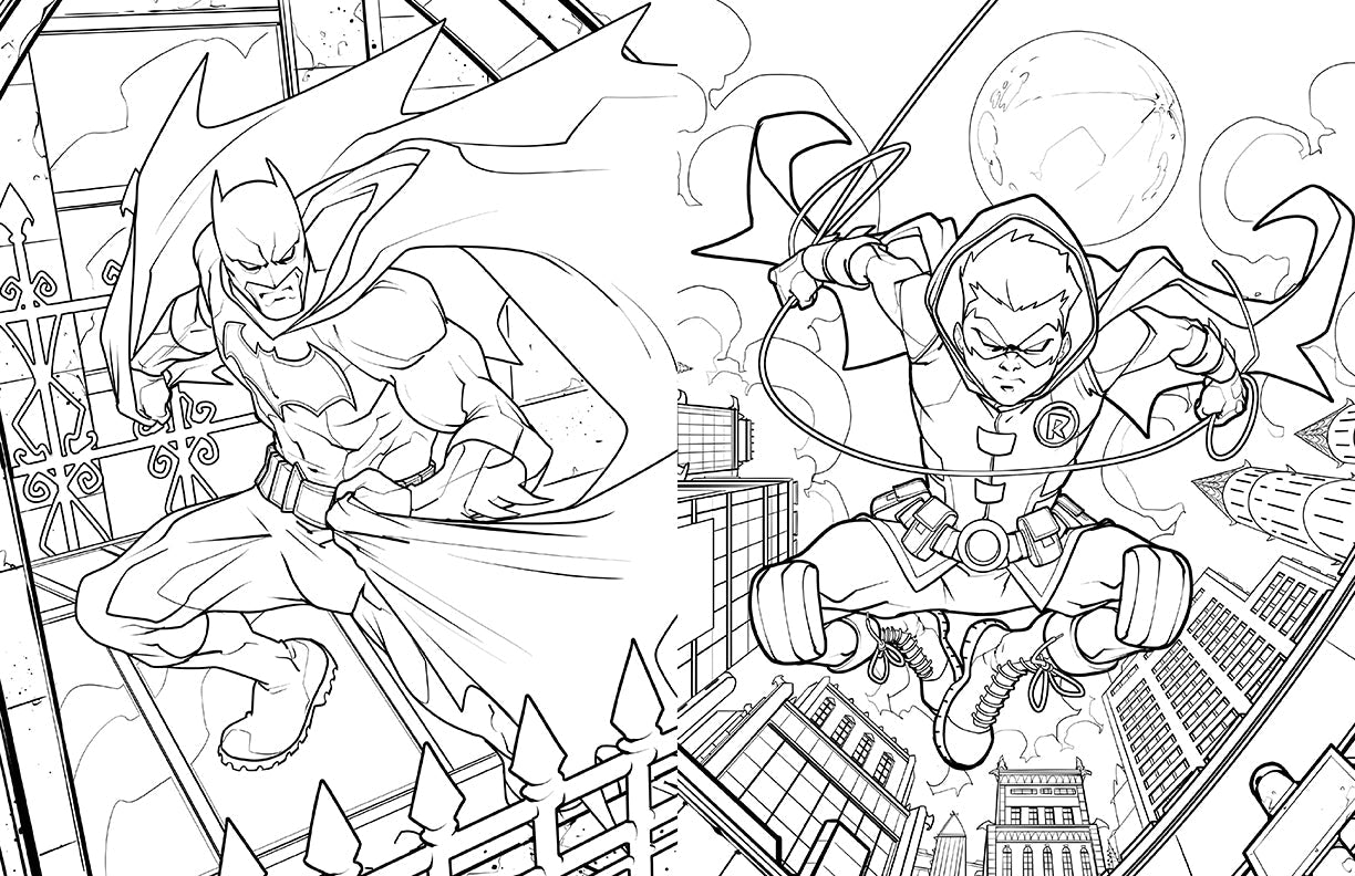 Batman: The Official Coloring Book Softcover Book