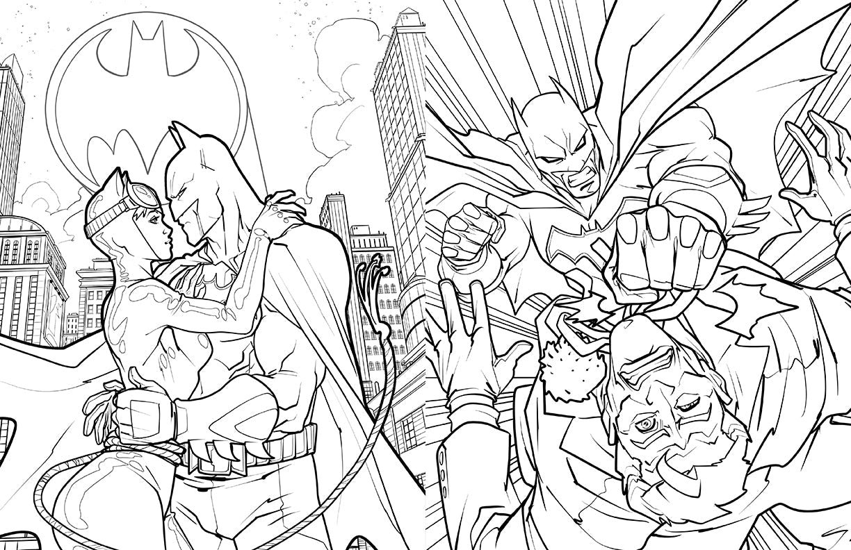 Batman: The Official Coloring Book Softcover Book