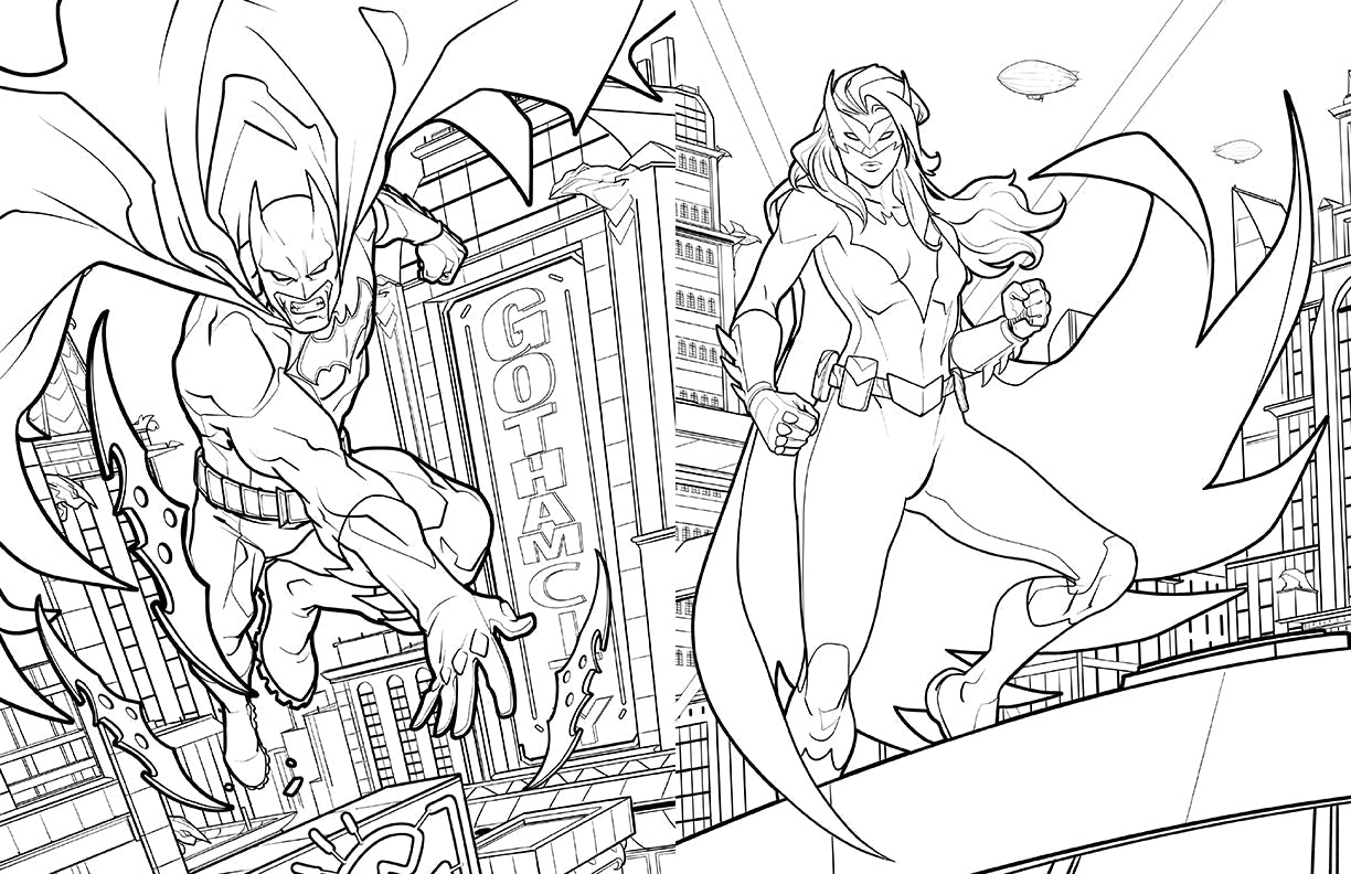 Batman: The Official Coloring Book Softcover Book
