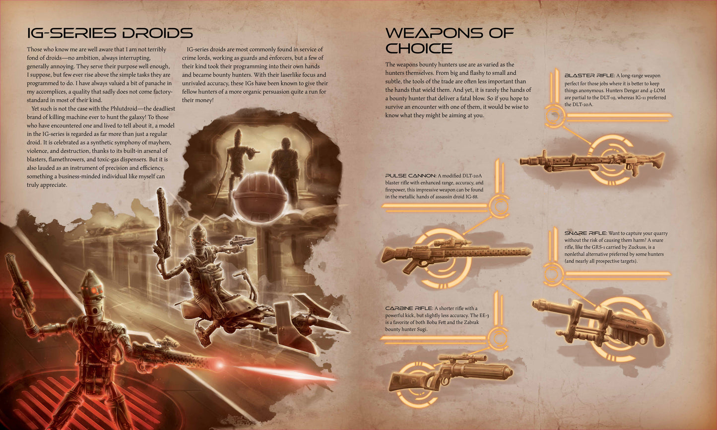 Star Wars: The Secrets of the Bounty Hunters Hardcover Book
