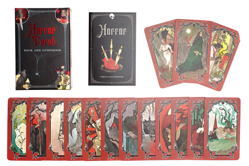 Horror Tarot Deck and GuideHardcover Book