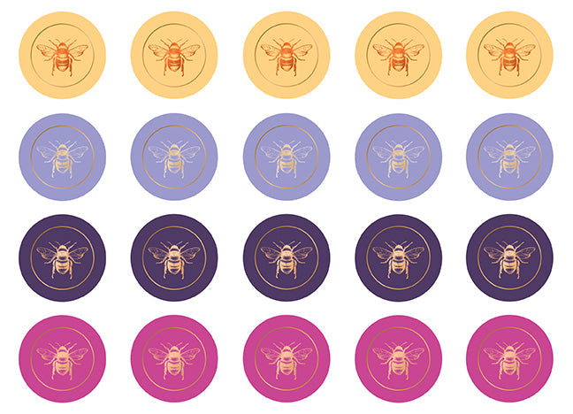 Honeybee Card Portfolio Set (Set of 20 Cards)